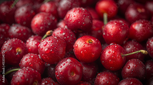 red cherry background