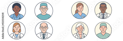 Medical professionals in various roles demonstrating teamwork and care in a healthcare setting