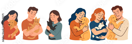 Couples enjoying quality time with their pets at home during a cozy afternoon