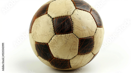 soccer ball isolated on white