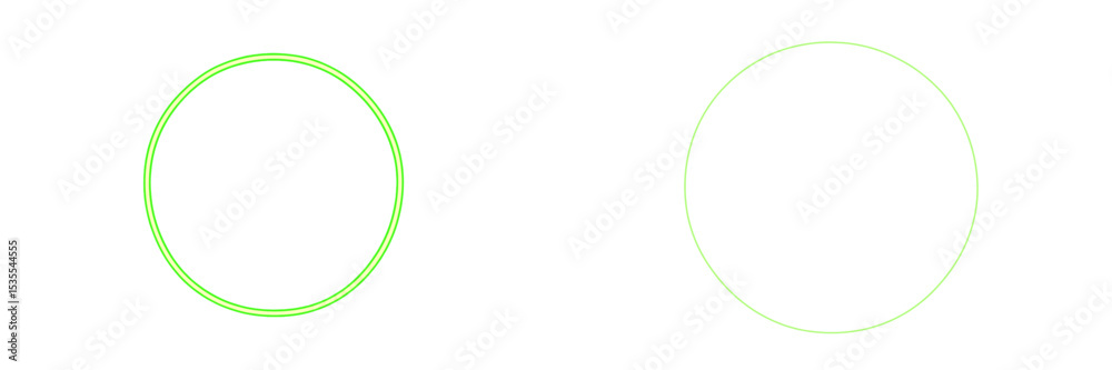 Colorful circular outlines in a minimalist design amidst a plain white background
