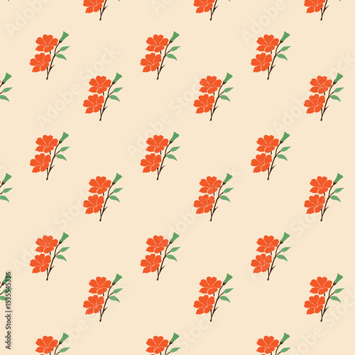 Abstract floral seamless pattern background 