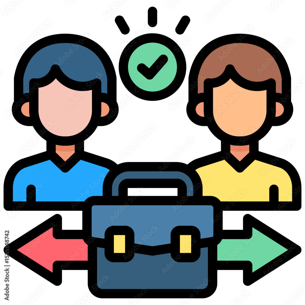 Obraz premium Career Change icon