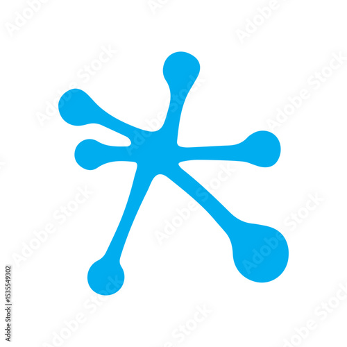 Brain cell nerve colored icon
