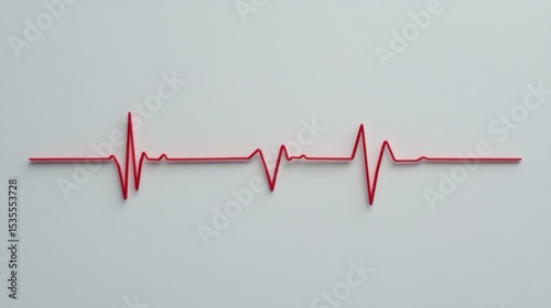 Red heartbeat graphic on light gray background