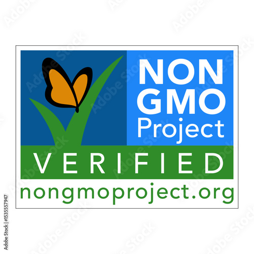 NON GMO PROJECT VERIFIED ICON VECTOR