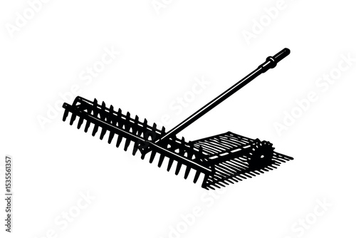 Farming Tools Silhouette Clipart – Agricultural Vehicle and Machinery Vector Art Design