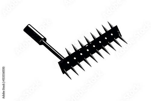 Farming Tools Silhouette Clipart – Agricultural Vehicle and Machinery Vector Art Design