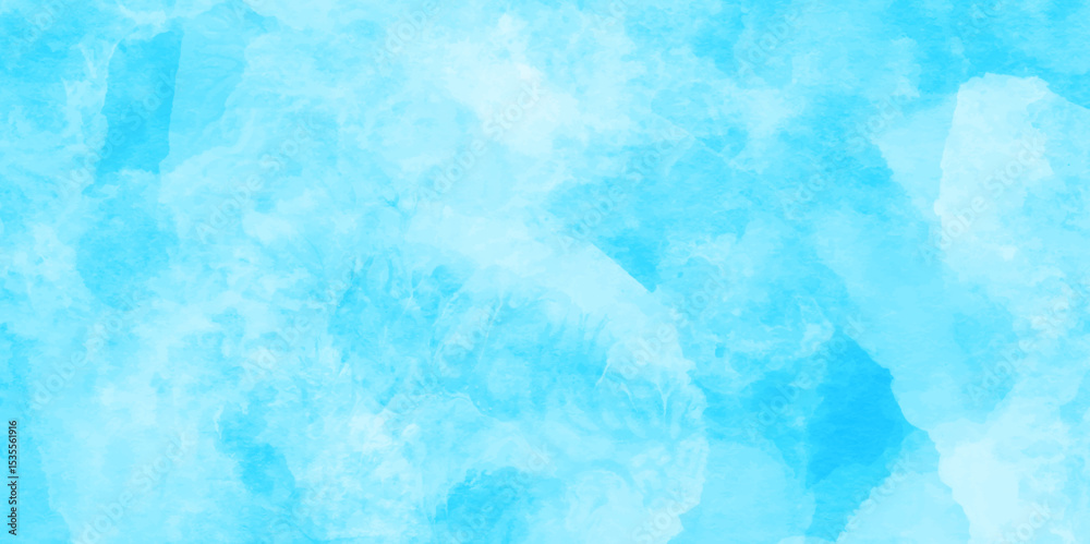 Obraz premium Soft sky-blue paint aquarelle hand-painted watercolor background design. beautiful bright blue paper texture. grunge effect light sky-blue shades watercolor background. watercolor scraped background.