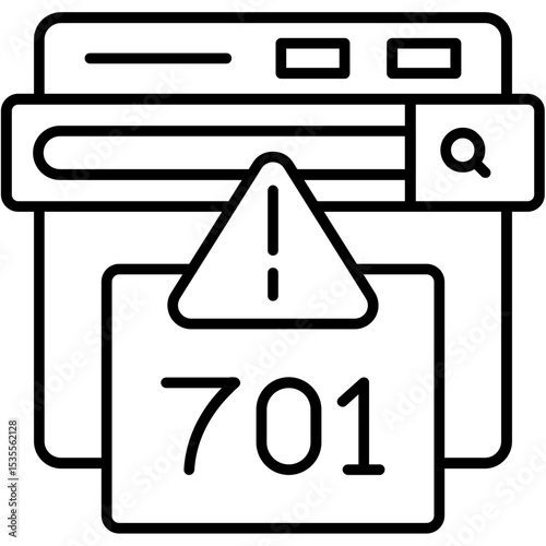 Tableau sur toile 701 Error Icon