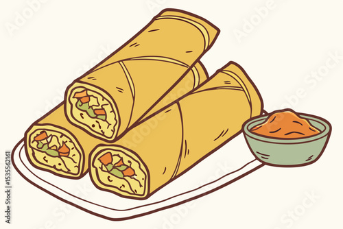 Freshly baked bread with delicious cheese, a perfect snack
