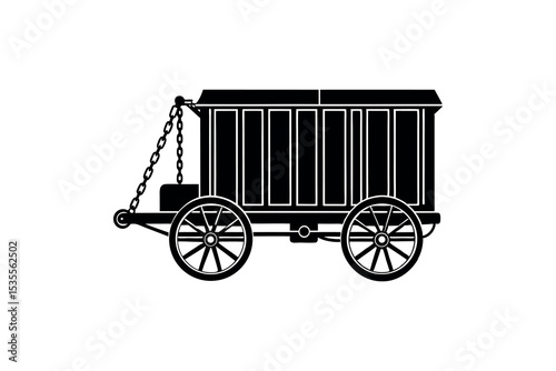 Farming Tools Silhouette Clipart – Agricultural Vehicle and Machinery Vector Art Design