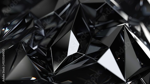 Crystal Texture Black Background Material: Modern, Luxurious, and Visually Appealing for Design Projects