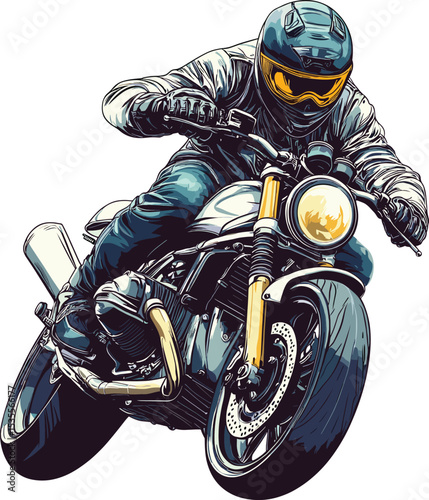 biker on motorcycle