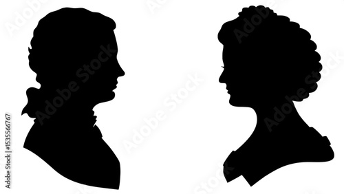 Each silhouette is designed with strong black tones on a clean white background for maximum impact and readability.