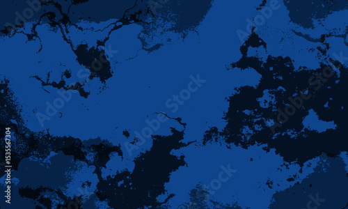 Blue-Green Rough Grunge Surface with Paint Marks