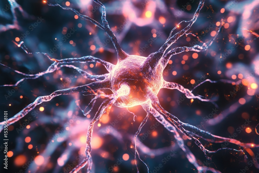 custom made wallpaper toronto digitalAbstract Neural Network and Brain Activity Visualization