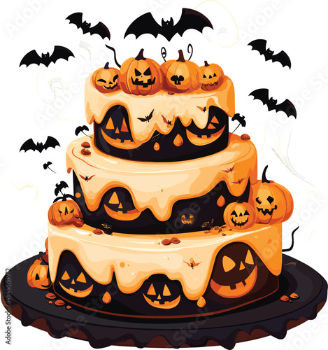 halloween pumpkin cake