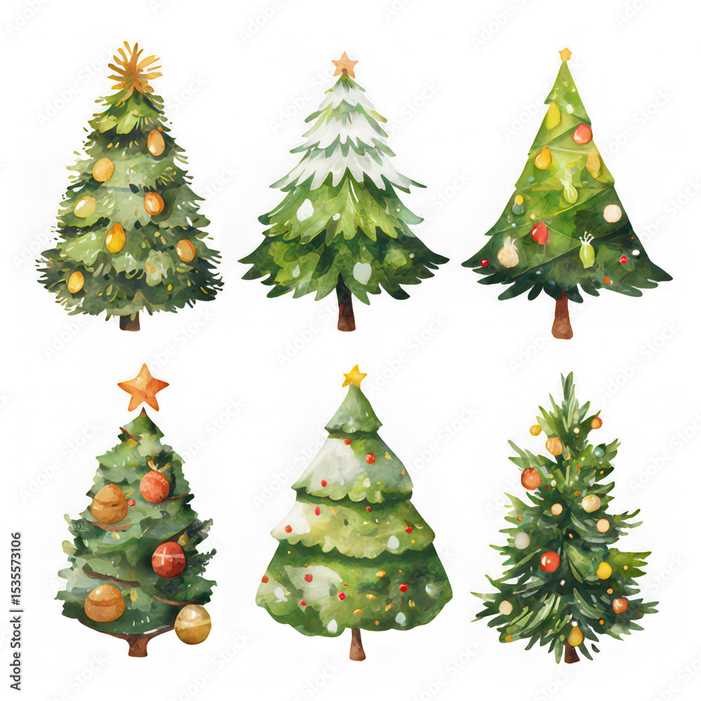 Christmas tree, green, decorated, festive, isolated, transparency Christmas tree, green, decorated, festive, isolated, transparency