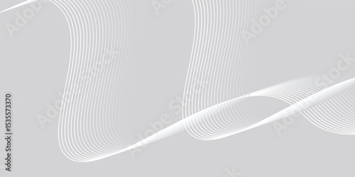 Wavy business curve lines on transparent background. Abstract ocean wave line background. Wave swirl, frequency sound wave, twisted curve lines with blend effect.