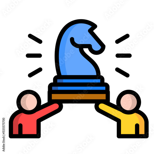 Strategic Bridge  Icon Element For Design	