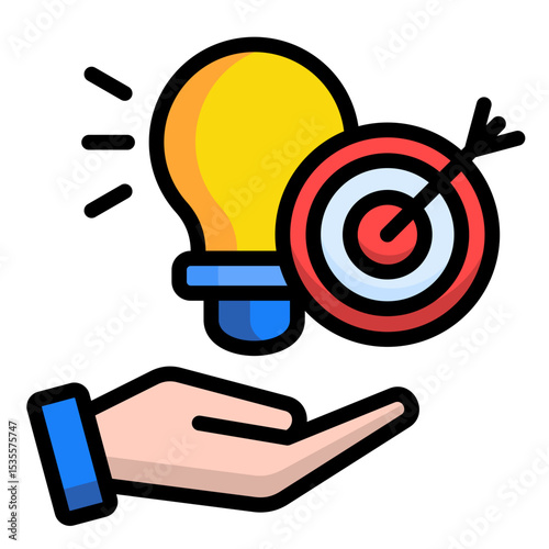 Innovation Target  Icon Element For Design	