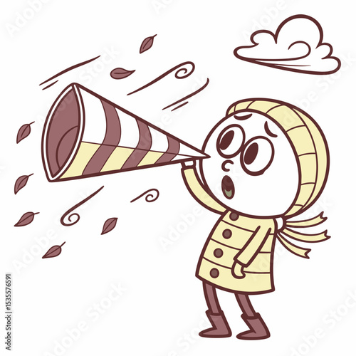 Wind Emoji Blowing with Puffed Cheeks