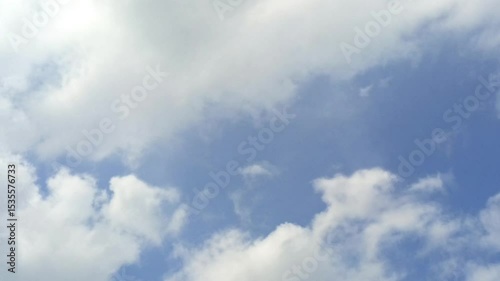 animated video of moving white clouds