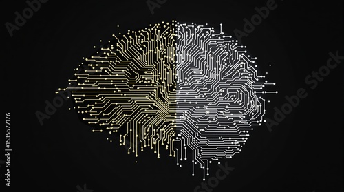 Circuit Brain Illustration
