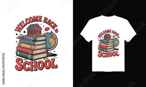 Welcome back to school t-shirt designs - perfect for kids and students