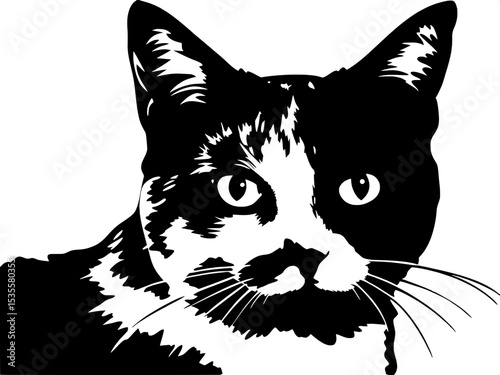 "Every spot, every whisker—captured in bold, graphic precision."

