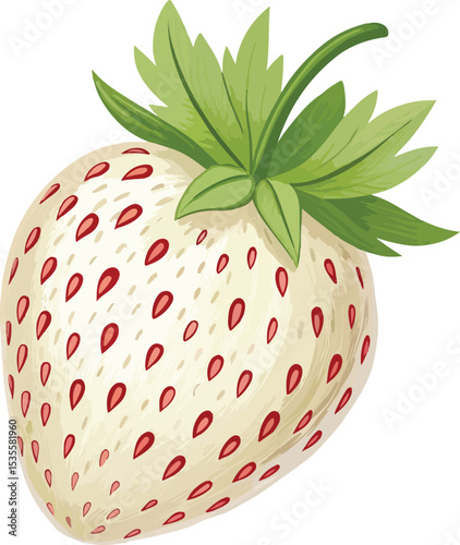 strawberry isolated on white