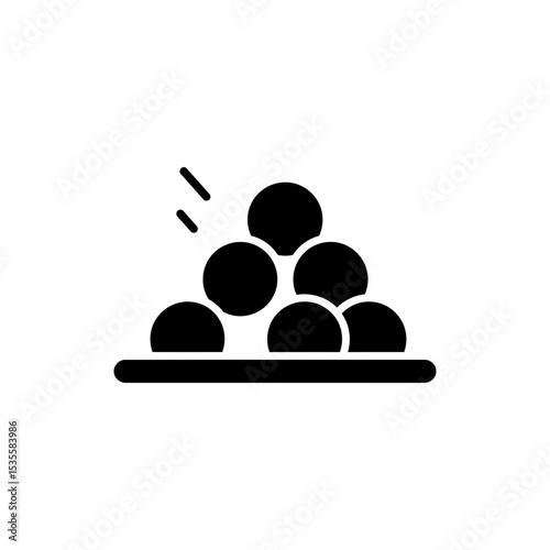 Snowball Pile Ready to Throw for Winter Fun Activity