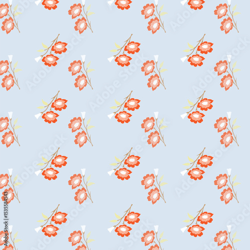 Abstract floral seamless pattern background 