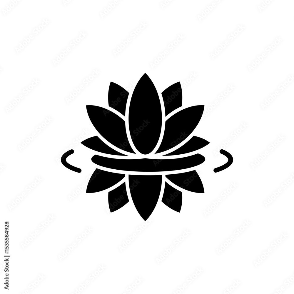 Spa Flower on Water Surface for Relaxation and Tranquility Spa Flower on Water Surface for Relaxation and Tranquility