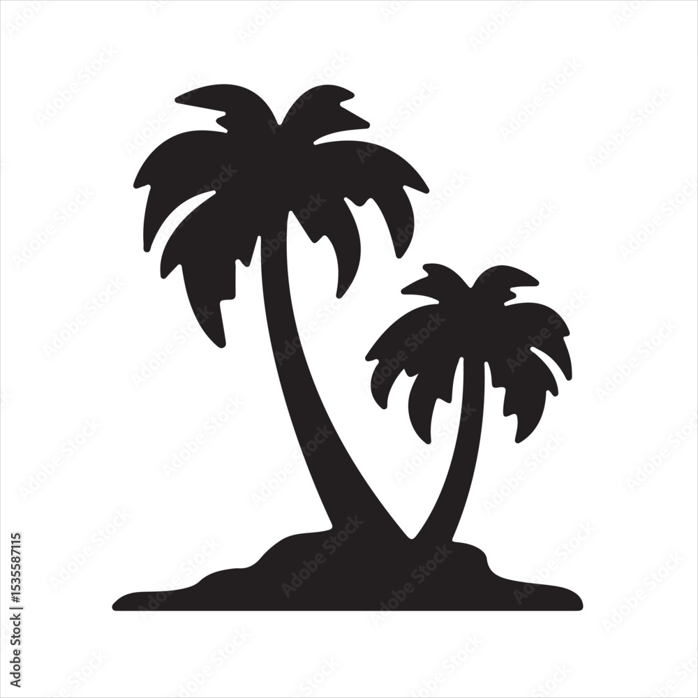 palm trees silhouette palm trees silhouette