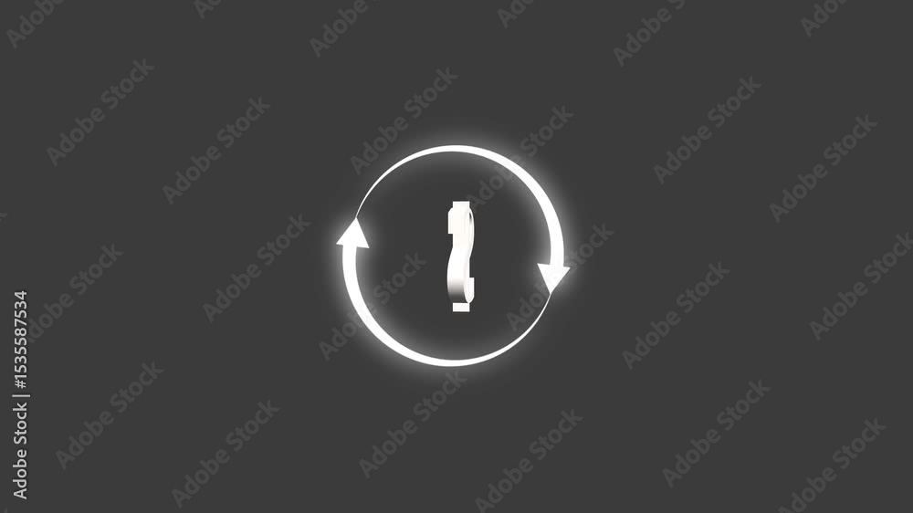 Dollar sign 3d realistic design ,Change and transfer Dollars. repeat arrow flat design for graphic design, logo, web site, social media, mobile app,