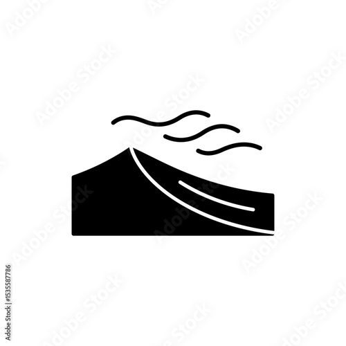 Dune with Wind Ripples and Sandy Texture in Desert Landscape