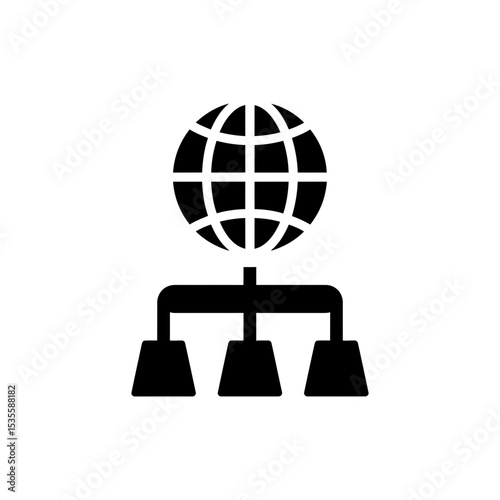 Architectural Structure with Globe Top Modern Design