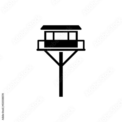 Observation Deck Mounted on Tall Pole for Scenic Views
