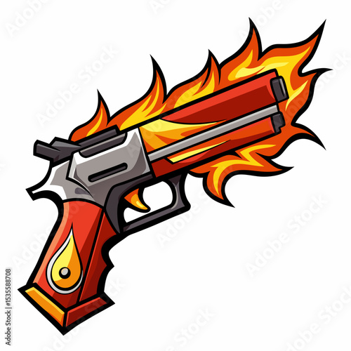 vector illustration of a fire