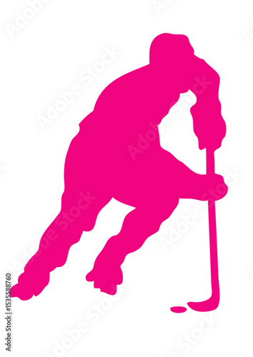roller inline hockey silhouette personnage