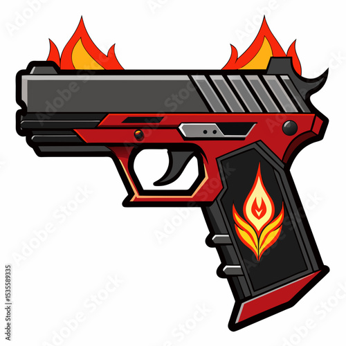 gun and fire