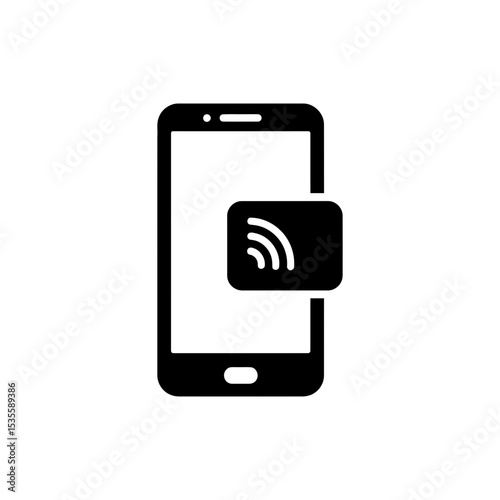Mobile payment icon representing digital and contactless transactions