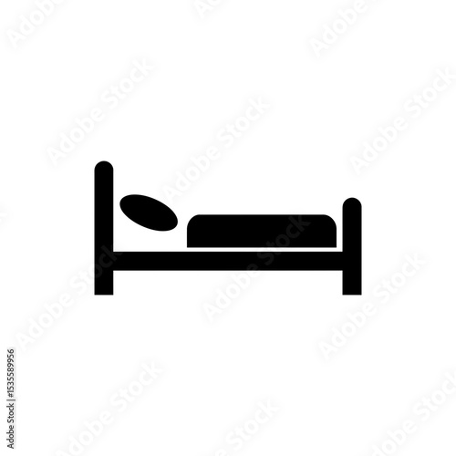 Tidy made bed for peaceful bedroom relaxation and deep sleep