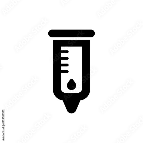 Tall Hydration Tracker Bottle Icon for Water Intake Monitoring
