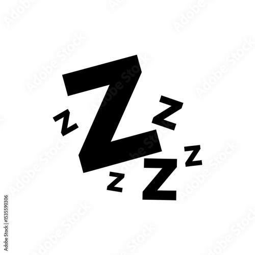 Floating Z Symbols Representing Sleep and Rest