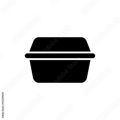 Filled Lunch Container Food Storage Icon