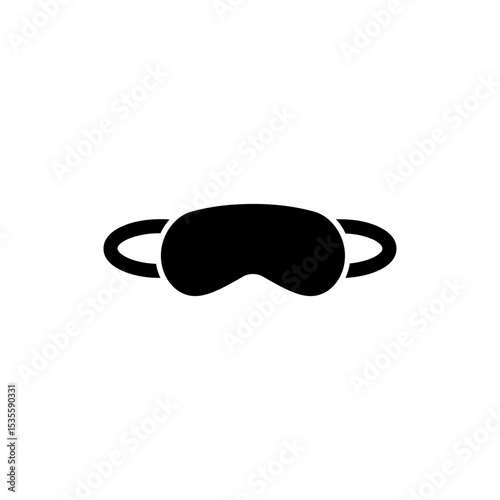 Sleep Eye Mask With Elastic Band Icon
