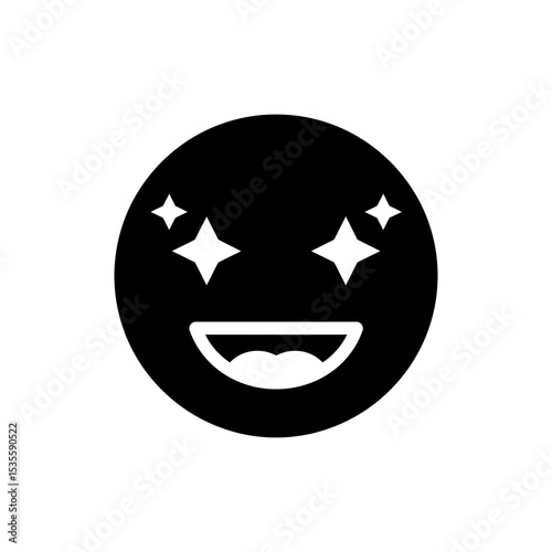 Thrilled face with glittering eyes expressing excitement and amazement